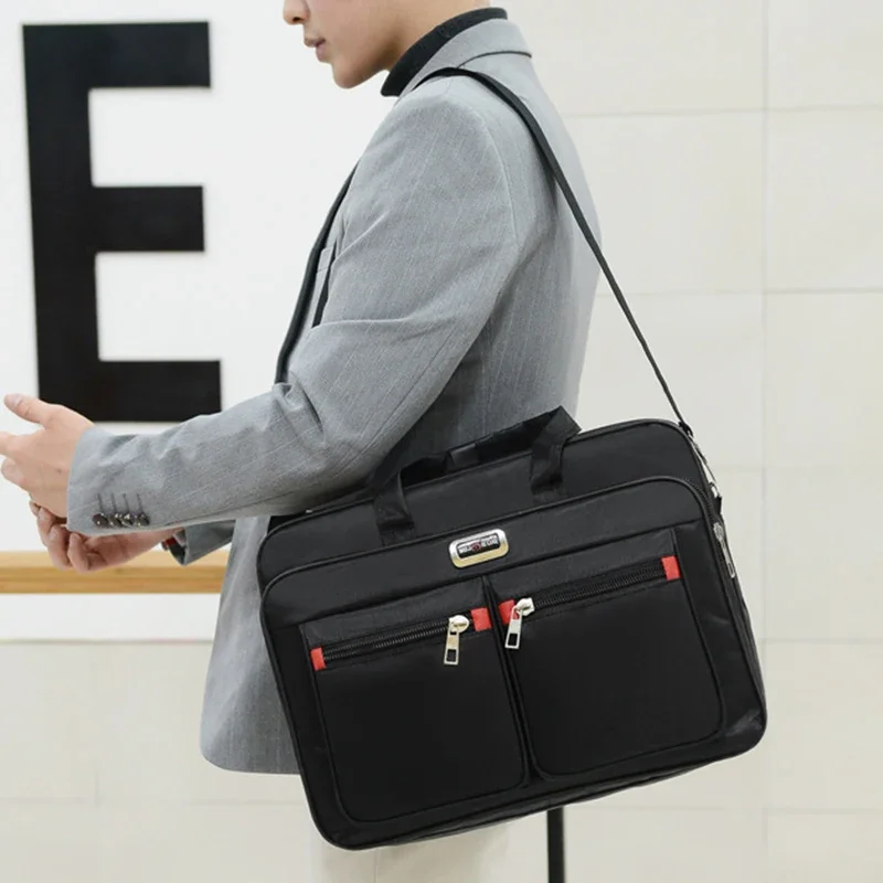 Laptop Accessories Must Have - Simple Tote Men Business Briefcase Handbag