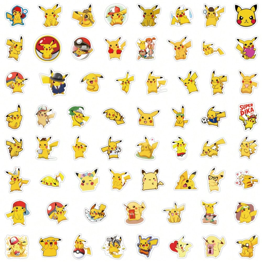 60/100pcs Neon Light Anime Pok - đánh giá và giá Laptop Accessories All