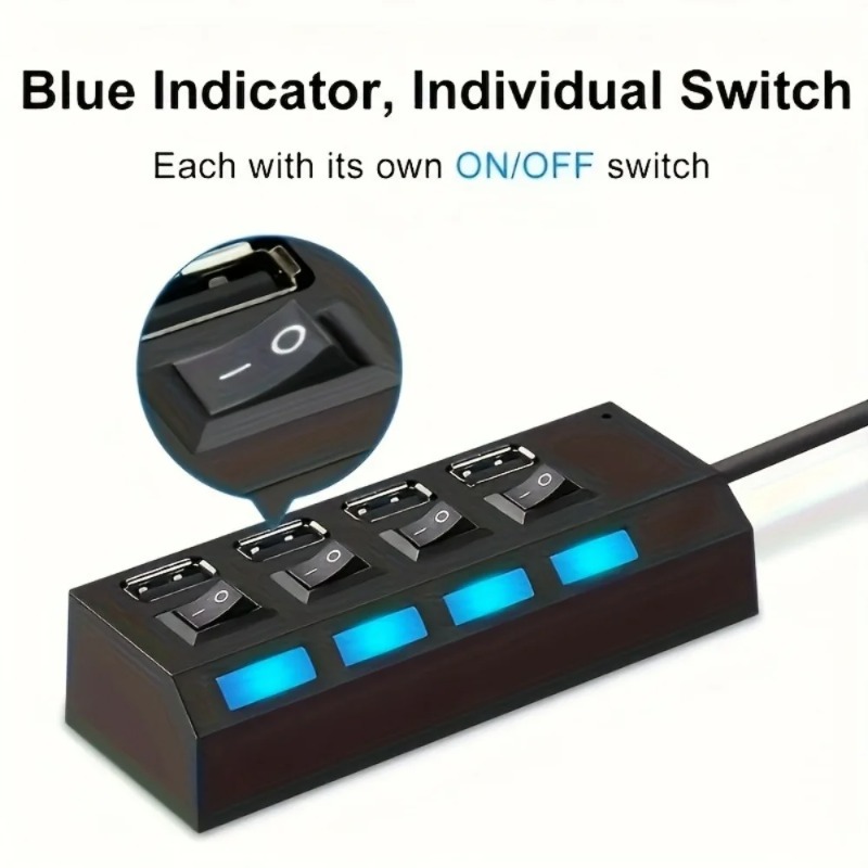 USB 2.0 Hub 4/7 Port Splitter  - đánh giá và giá Laptop Accessories For Programmers