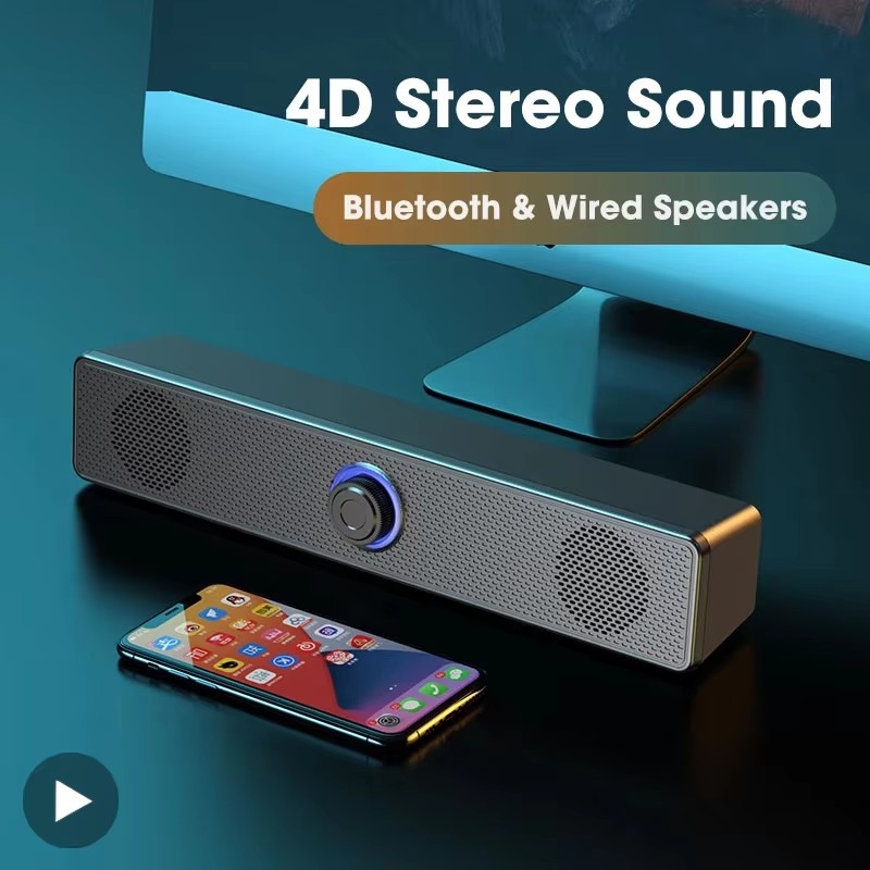 Music Soundbar Computer Caixa  - đánh giá và giá Laptop Stand Portable