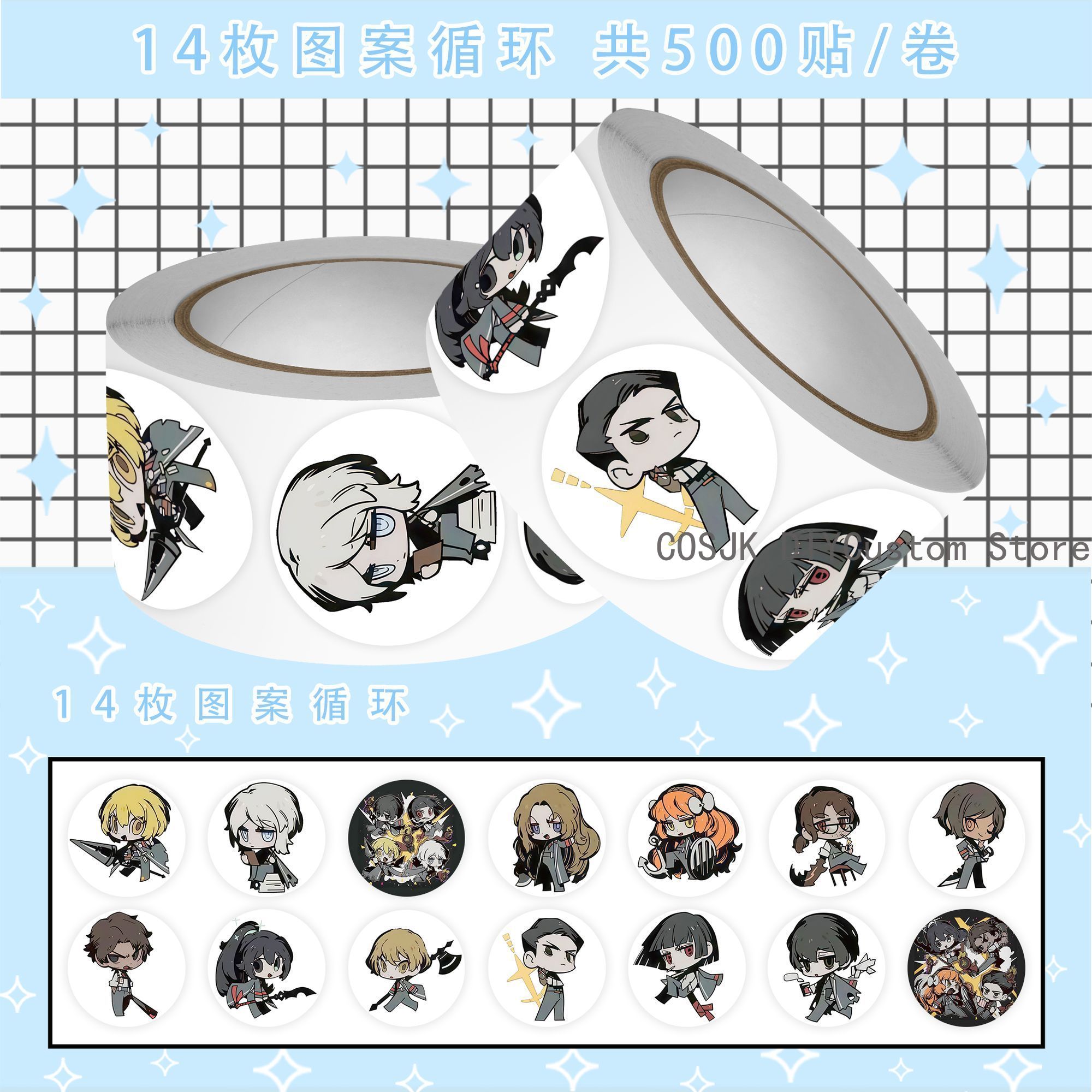 500Pc/Roll Anime Limbus Compan - đánh giá và giá Laptop Accessories For Students