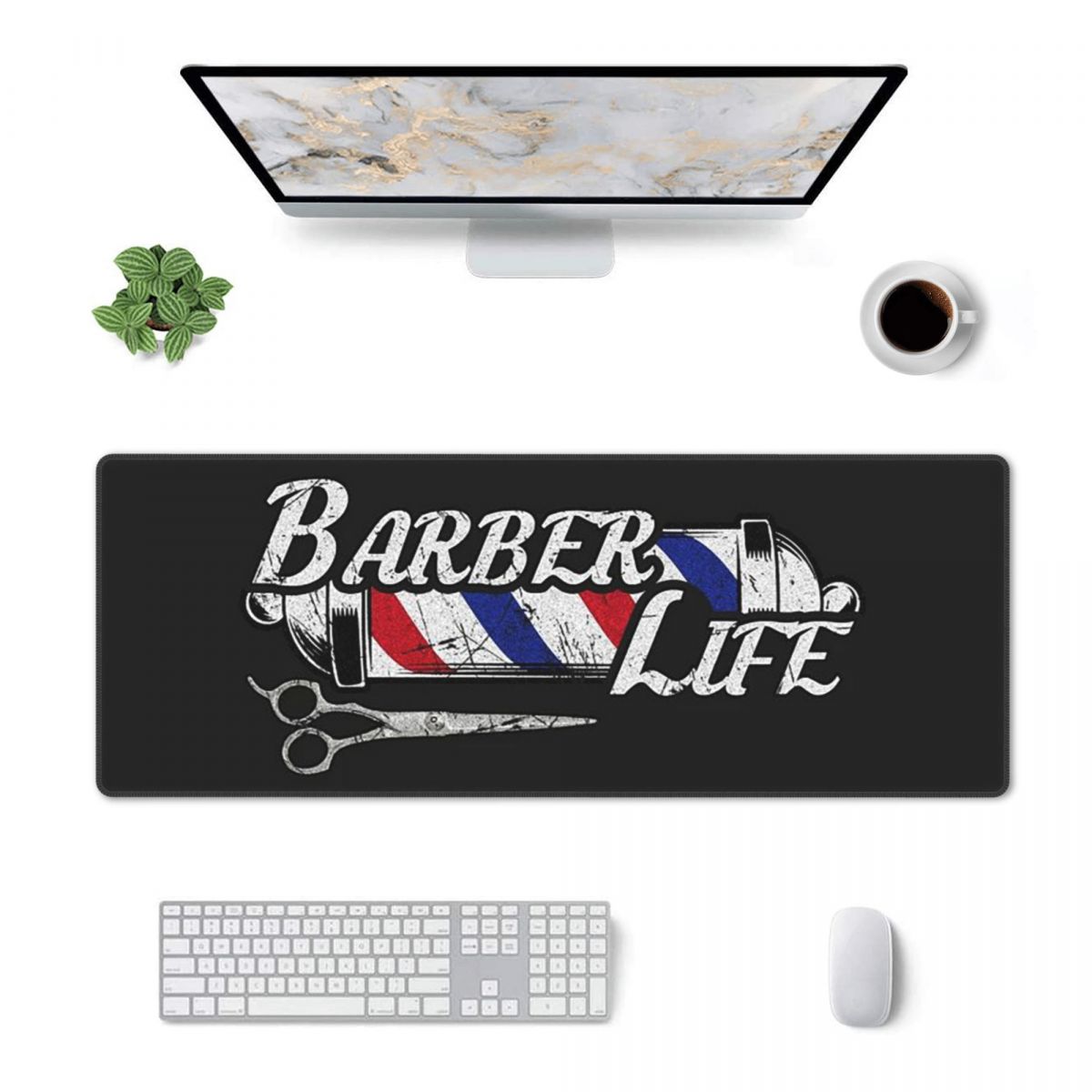 Large Mouse Pad Barber Shop Si - đánh giá và giá Laptop Accessories Shop