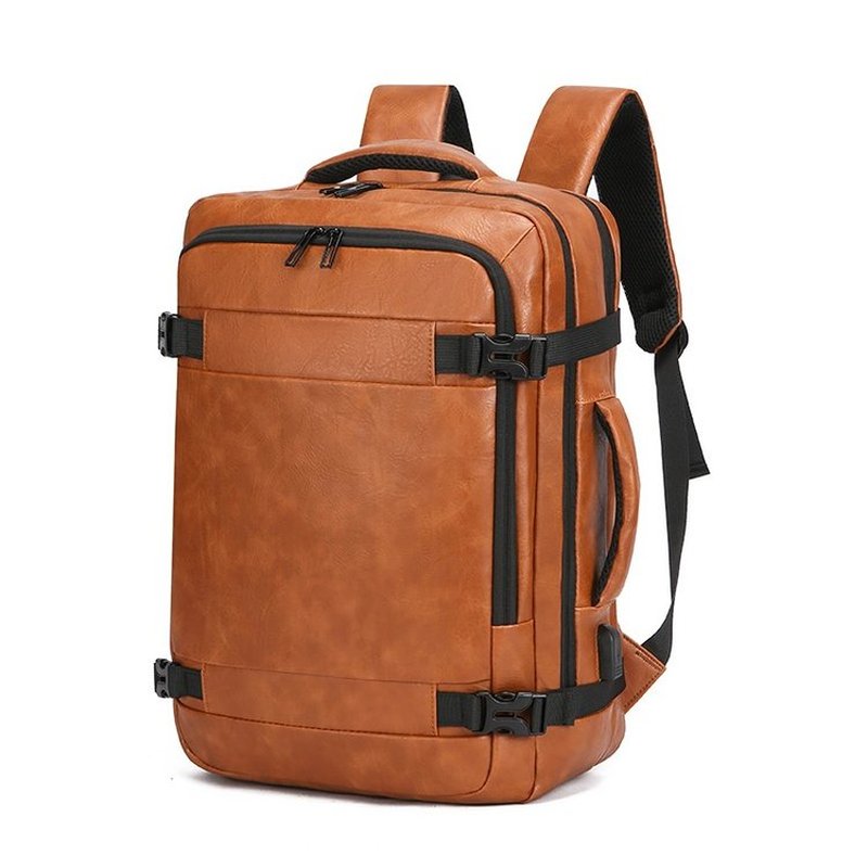 2027 NEW  Men Backpack PU Leat - đánh giá và giá Laptop Accessories Bag