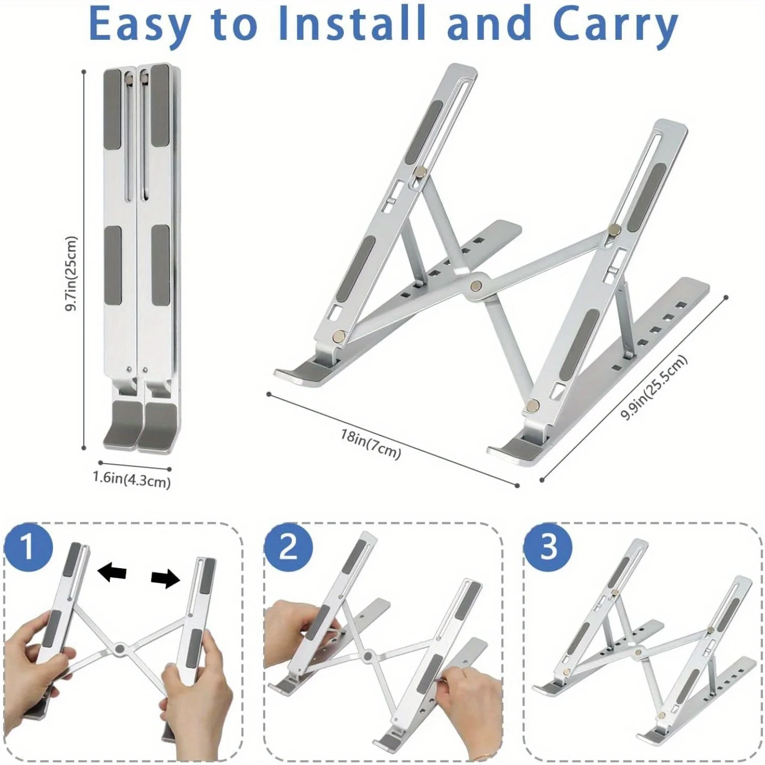 Adjustable Aluminum Laptop Sta - đánh giá và giá Laptop Stand Portable