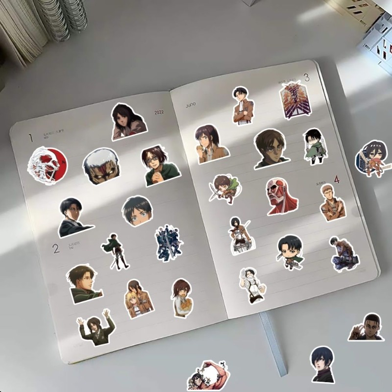 60Pcs Attack on Titan Anime St - đánh giá và giá Laptop Accessories All