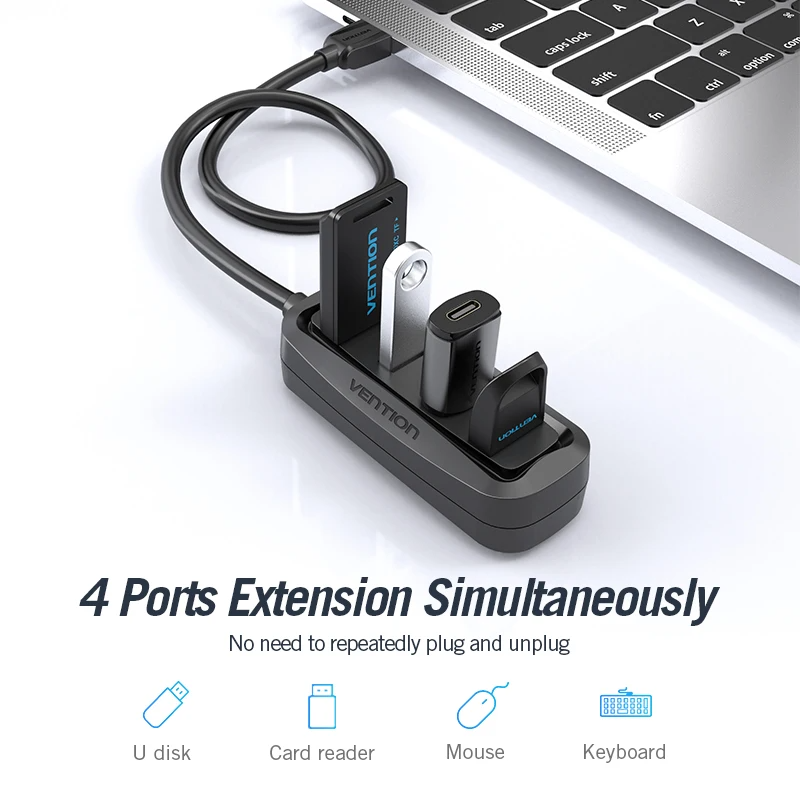 Vention USB 2.0 HUB 4 Port wit - đánh giá và giá Laptop Accessories And Gadgets