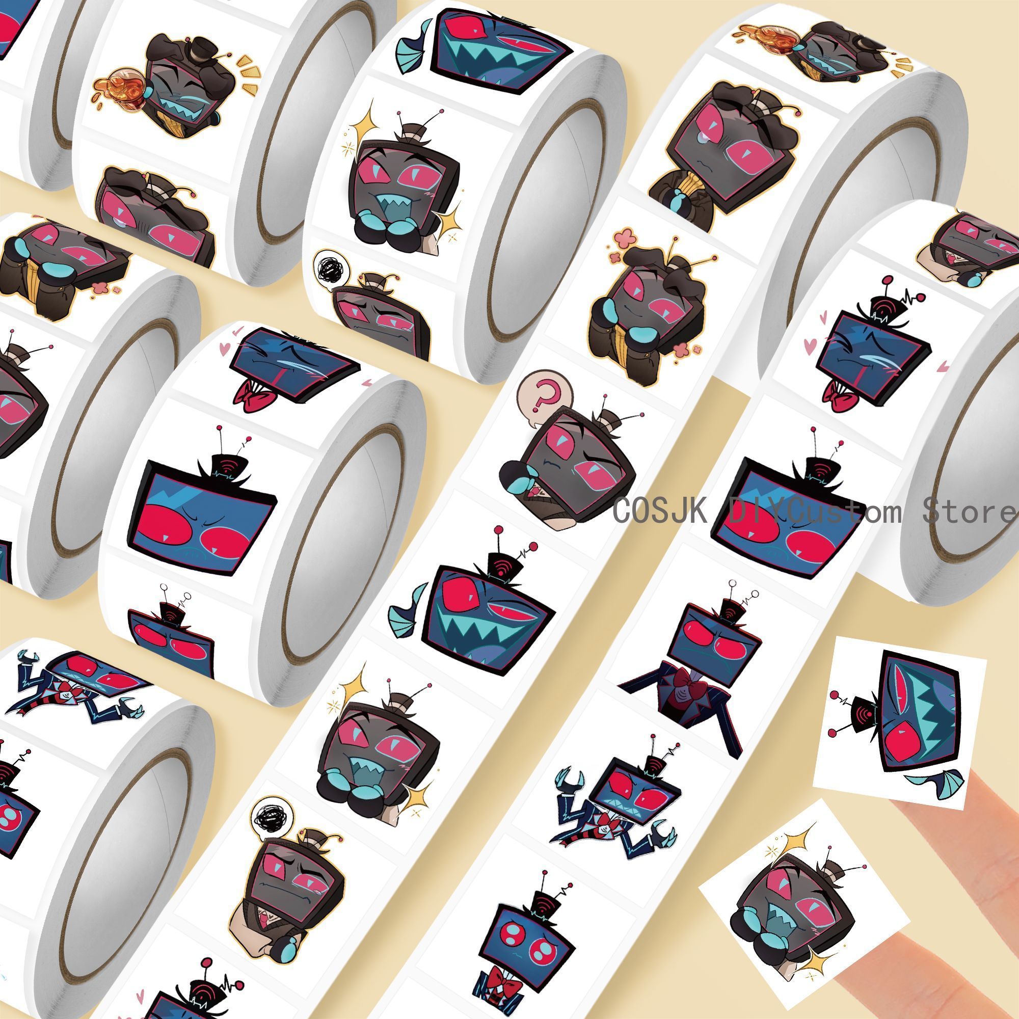 500Pc/Roll Anime Vox Q Version - đánh giá và giá Laptop Accessories For Students