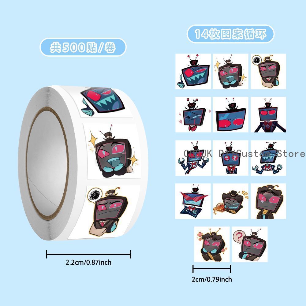 500Pc/Roll Anime Vox Q Version - đánh giá và giá Laptop Accessories For Students