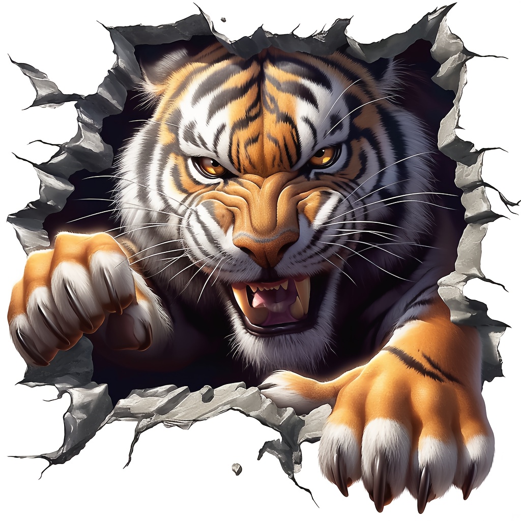 1pc Tiger Vinyl Stickers Decal - đánh giá và giá Laptop Unique Accessories