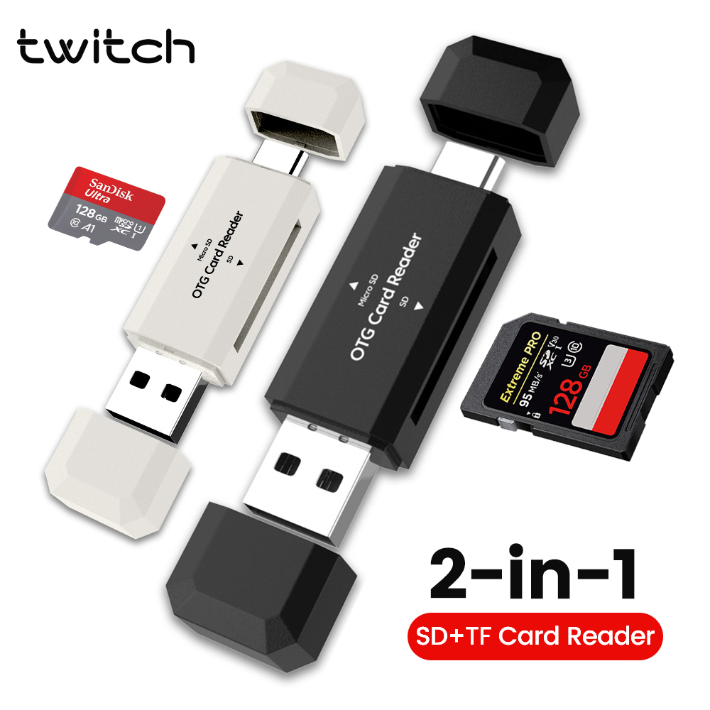 2 in 1 Type C SD TF Card Reade - đánh giá và giá Laptop Accessories For Programmers