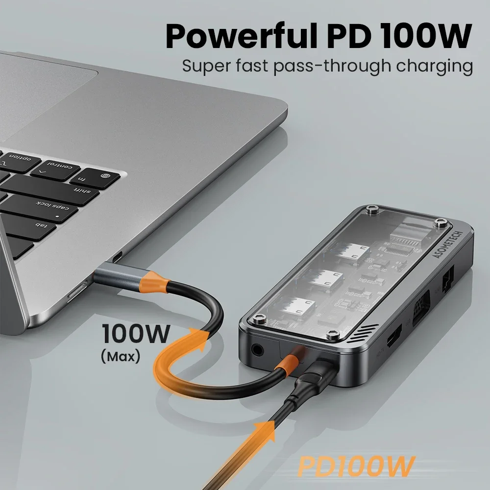 10 In 1 Hub Usb 3.0 Type C To  - đánh giá và giá Laptop Accessories For Programmers